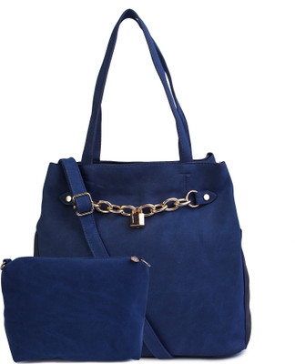 

Machli by Blue leatherette Bag with pouch Shoulder Bag(Blue, 5 L)