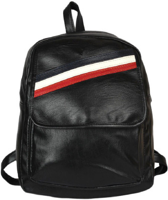 

Bag'mour Metallic Accent Backpack(Black, 12 inch)