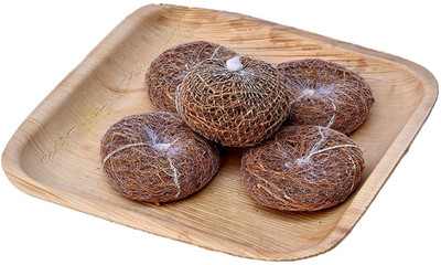 

looms & weaves Natural Vetiver ( Ramacham) Bath Scrubber (5 Pieces)