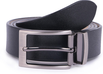 

TUSCANY Men & Women Casual Black Genuine Leather Reversible Belt