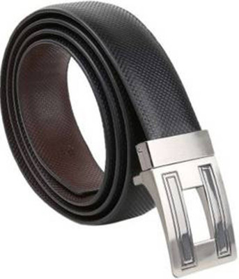 

Leo Enterprises Men Formal Black Genuine Leather Belt