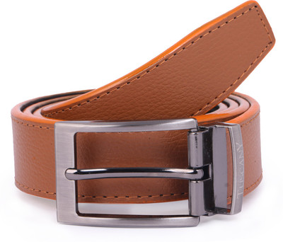 

TUSCANY Men Casual Tan Genuine Leather Reversible Belt
