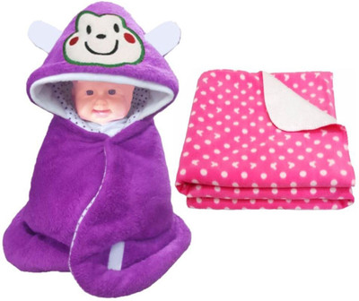 

Brandonn Abstract  Hooded Baby Blanket(Polyester, RANI