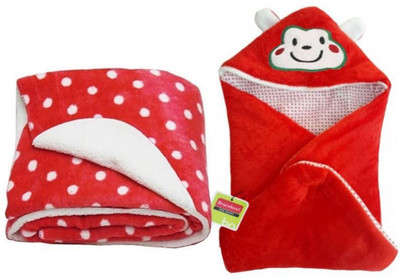 

Brandonn Abstract  Hooded Baby Blanket(Polyester, Red