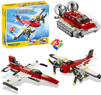 

Sanyal 241 Pcs 3 In1 Adventure Creator Propeller Building Block Construction Set Toys For Children - Multicolored(Multicolor)
