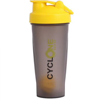 

STRONG GYM ACCESSORIES CYCLONE 4 700 ml Shaker(Pack of 1, Black, Yellow)