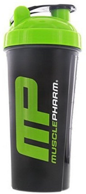 

MusclePharm MP SHAKER BOTTLE 800 ml Shaker(Pack of 1, Black), Green and white