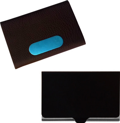 

Printmystic.com 10 Card Holder(Set of 2, Maroon, Silver, Black)