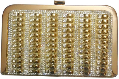 

Astha Creation Party Gold Clutch