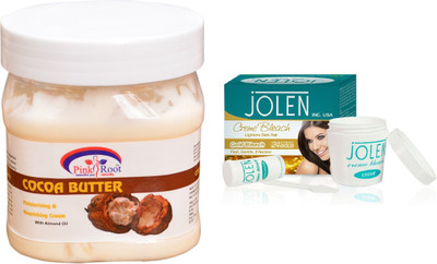 

Pink Root Fruit Gel 500ml and JOLEN Gold Bleach Crème (MEDIUM) 35G(Set of 2)