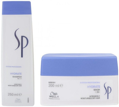 

Wella System Professional Hydrate Shampoo (250ml) + Hair Mask (200ml)(Set of 2)