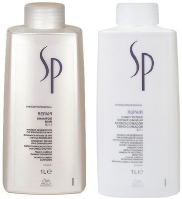 

Wella System Professional Repair Shampoo (1 Litre) + Conditioner (1 Litre)(Set of 2)