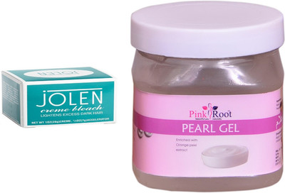 

Jolen Creme Bleach, Pink Root Pearl Gel 500ml(Set of 2)