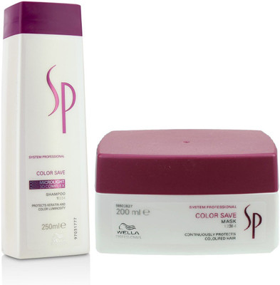

Wella System Professional Color Save Shampoo (250ml) + Hair Mask (200ml)(Set of 2)