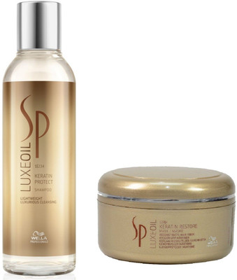 

Wella SP Luxeoil Keratin Protect Shampoo (200ml) + Hair Mask (150ml)(Set of 2)