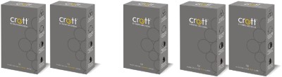 

Crott india's first re-Energized dotted condom with 3 Strawberry And 2 Wine Flavour Condom(Set of 5, 50S)