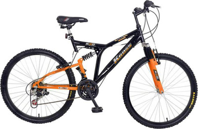 

Kross K-40 Unisex Dual Suspension Bike For Teenagers Black&Orange 24 T Mountain Cycle(18 Gear, Multicolor)