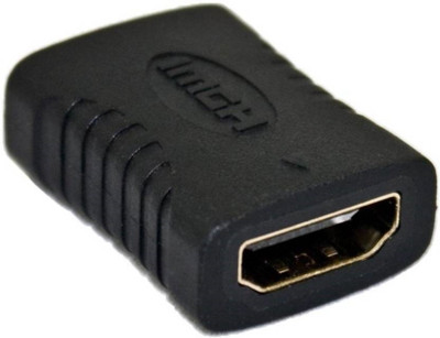 

Teratech Female to Female Gender Changer Connector Extension Adapter 1080p Full Hd HDMI Adapter(Compatible with Mobile, Laptop, Tablet, Mp3, Gaming Device, Black)