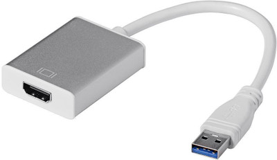 

Microware USB to HDMI Adapter, USB 3.0 to HDMI Adapter 1080P, Video Audio Multi Monitor Adaptor Converter for Laptop HDTV TV Windows 7/8/10 PC Only ( Not Support Mac) HDMI Adapter(Compatible with HDTV, PROJECTOR, Silver)
