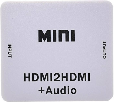 

Microware 1080P Mini HDMI2HDMI HD Converter HDMI to mini 4k*2k HDMI 1.4 Audio extractor Adapter switcher For PC HDTV Projector (White) HDMI Adapter(Compatible with HDTV, White)