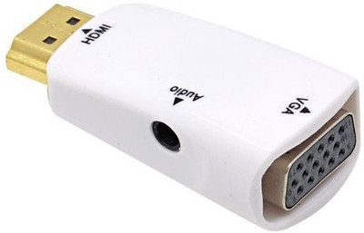 

Microware HDMI to VGA adapter with audio Monitor HDMI Cable(White)