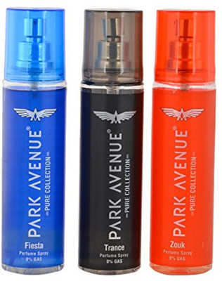

ZOUK TRANCE FIESTA Park Avenue Perfume Body Spray - For Men & Women(405 ml, Pack of 3)