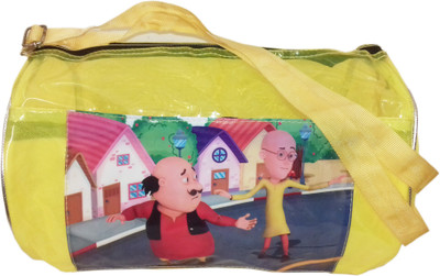 

KIDOZ KINGDOM MOTU PATALU TRANSPARENT DUFFEL BAG FOR KIDS Gym Bag(Yellow)