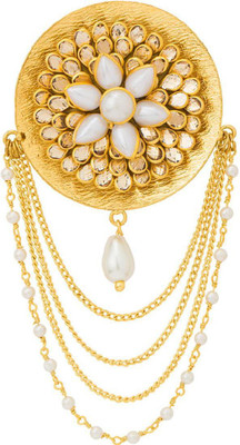 

Voylla Ethnic Gold Plated Juda Pin with Pacchi Work Hair Pin(Gold)