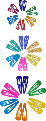 

Evolution TicTac Clips Variety Combo Pack-1 Everyday Use Snap Hair Clips for Women (Pack of 36) Hair Pin(Multicolor)