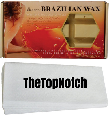 

TheTopNotch Wax Strips 25 and Sara Brazilian White Chocolate Wax Wax(500 g)
