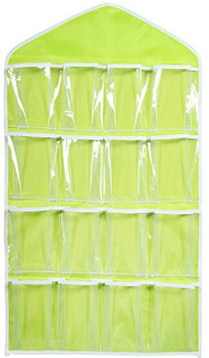 

MTS 6 Pockets Clear Hanging Bag for Socks Bra Underwear Cupboard Rack Hanger Storage Organiser Accessories Organizer( )