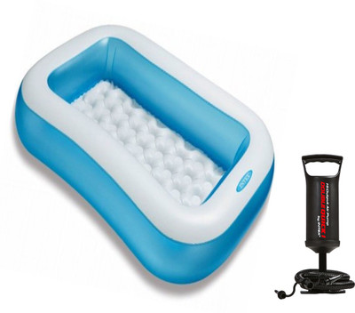

MEGAEMART 5FT Bath Tub and Air Pump [COMBO] Inflatable Pool(Multicolor)