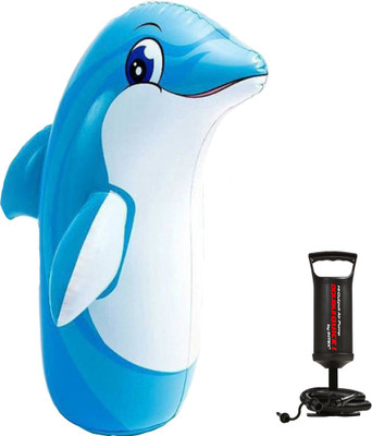 

MEGAEMART Hit Me Dolphin and Air Pump [combo] Inflatable Bouncer(Multicolor)