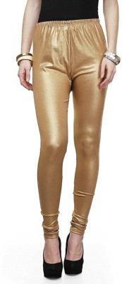 Fashion Guru Trading Churidar  Ethnic Wear Legging(Gold, Solid)