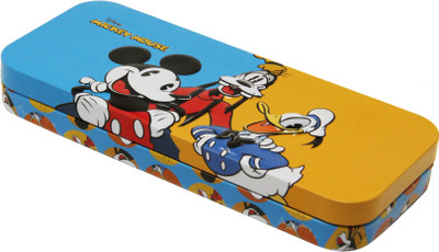 

Disney MICKEY MICKEY Art Metal Pencil Box(Set of 1, Multicolor)