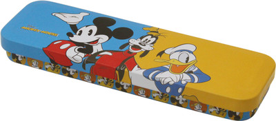 

Disney MICKEY MICKEY Art Metal Pencil Box(Set of 1, Multicolor)