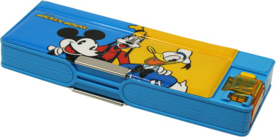 

Disney MICKEY MICKEY Art Plastic Pencil Box(Set of 1, Multicolor)