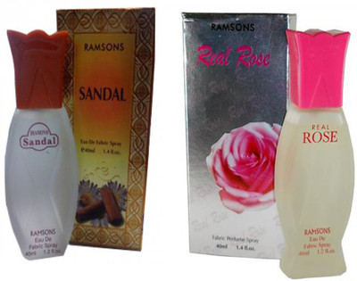 

RAMSONS REAL ROSE PERFUME 40 ML+SANDAL PERFUME 40 ML Eau de Parfum - 40 ml(For Men & Women)