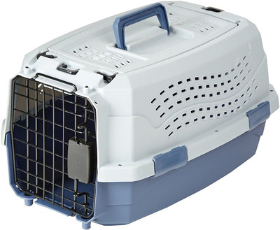 

Shrih Two Door Top Load Pet Carrier Blue Basket Pet Carrier(Suitable For Dog, Cat)
