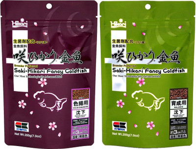 

ROYAL PET Saki-Hikari Fancy GoldFish 200g (7.0oz) Each Pack of 2 (Color Enhancing / Balance) | Sinking Pellet Baby Stick | Our Most Technologically Advanced Goldfish Diet | 400 g Dry Fish Food(Pack of 2)