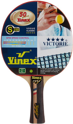 

Vinex 4 Star Victorie Red Table Tennis Racquet(Weight - 350 g)