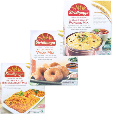 

siridhanya MILLET VADA BATH PONGAL 400 g(Pack of 3)