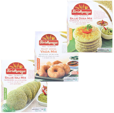 

SIRIDHANYA SAJJE IDLI DOSA VADA 400 g(Pack of 3)