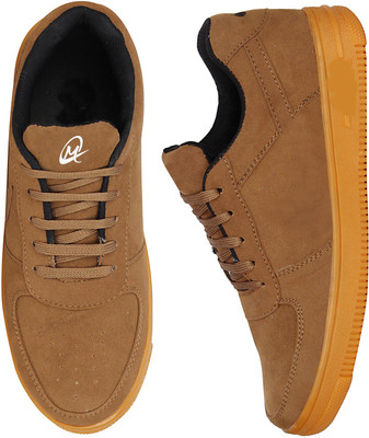 MOU Airforce Suede Sneakers Casuals For Men(Tan