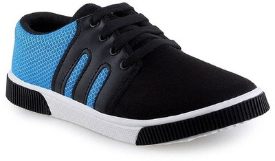 

Pexlo Black & Blue 347 Casual Shoes (Sneakers Shoes) Sneakers For Men(Black, Blue