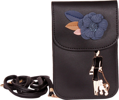 

bryony Girls Casual Black PU Sling Bag