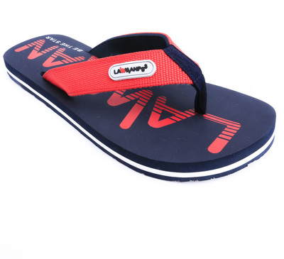 

LAWMAN PG3 Flip Flops, Blue & red