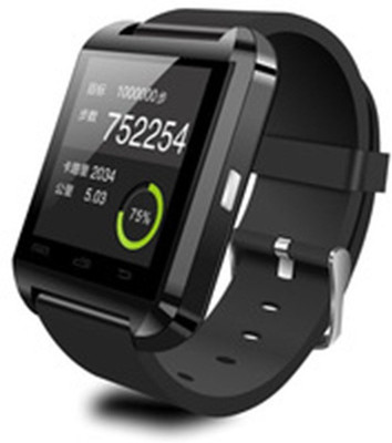 

EWELL U8 Bluetooth Wrist smart Watch iPhone (Black Strap Regular) black Smartwatch(Black Strap regular)