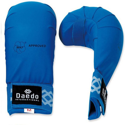 

DAEDO KARATE PUNCHING GLOVES WITHOUT THUMB PROTECTION - WKF APPROVED PRODUCT Martial Art Gloves (M, Blue)