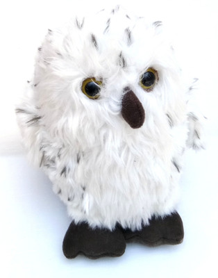 

Aparnas 25cms cute owl harrypotter hedwig teddybear stuffed soft plush toy for kids love girl - 25 cm(White, Black), Black;white